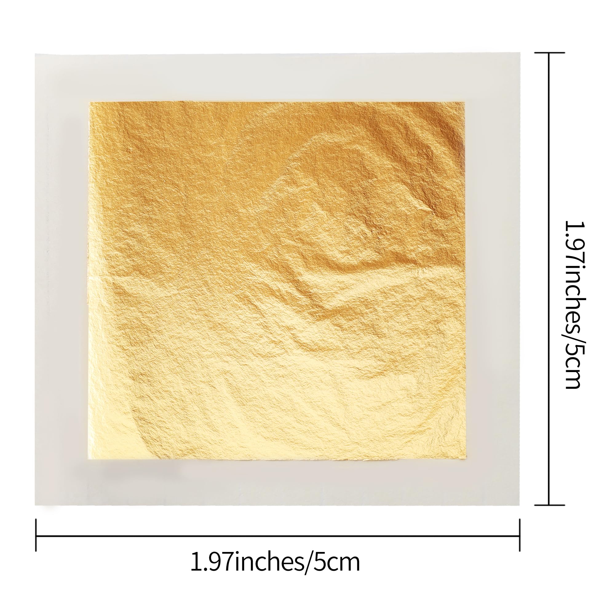 VGSEBA Gold Leaf Sheets,30 Pieces Imitation Gold Foil Sheets 1.97
