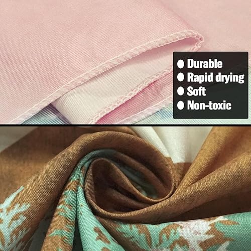 Miniatura 6 de Neasow Tapiz de montaña, bosque natural, árbol, lago, paisaje, tapices, puesta de sol, decoración de pared naranja y verde para el hogar,