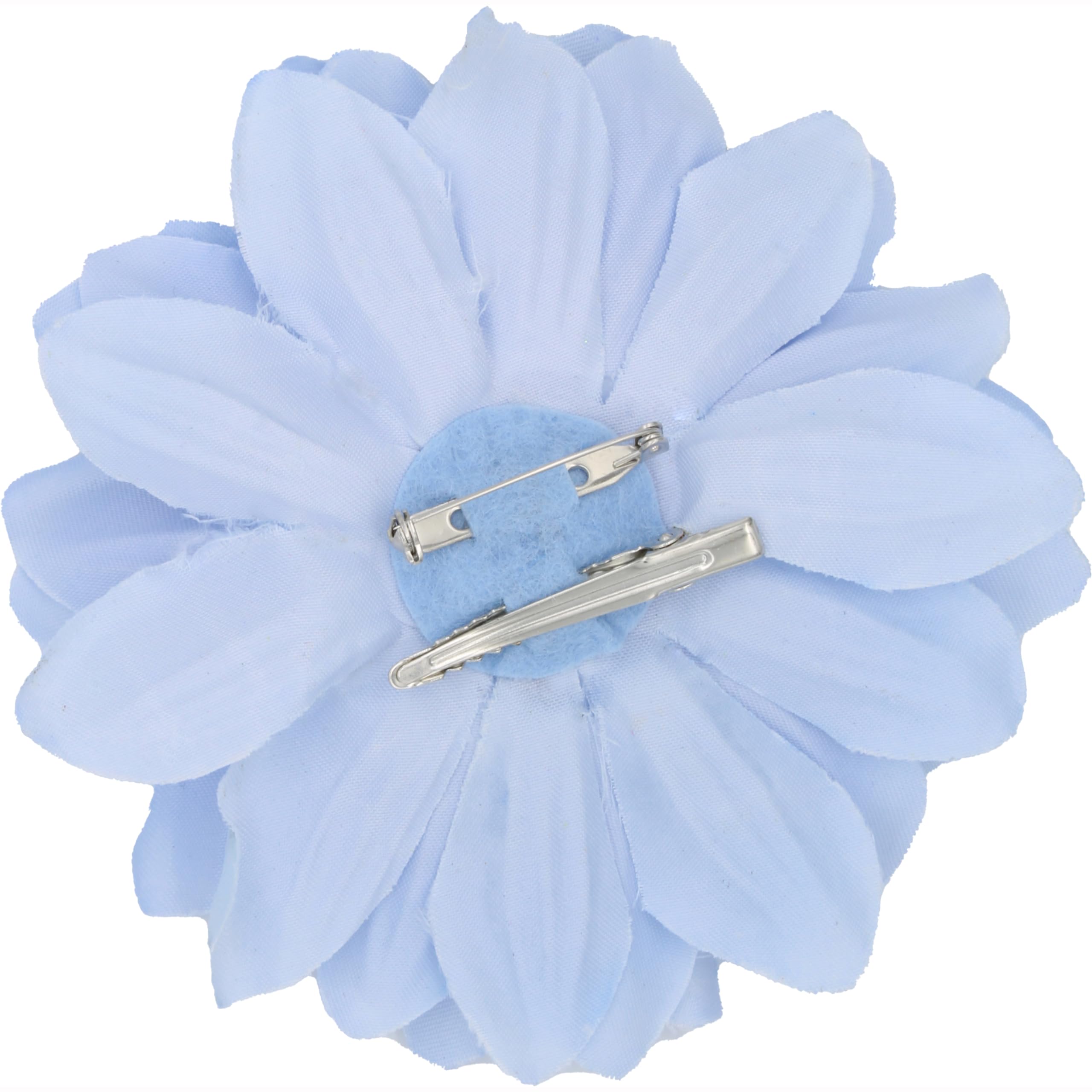 Flower Hair Clips Fascinator Ideal for Weddings Chrysanthemum Baby Blue Flower Hair Clips - Image 2