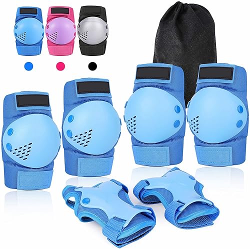 Equipo de seguridad para niños de 2 a 6 años, rodilleras para niños y jóvenes, coderas, muñequeras 3 en 1, equipo de protección ajustable para