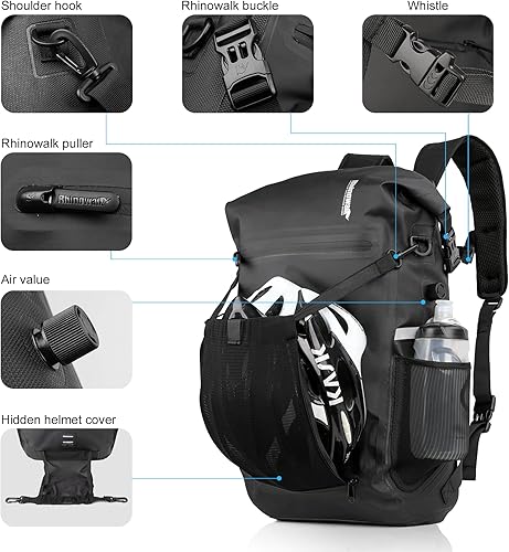 Miniatura 4 de HUNTVP Bolsa de alforja de bicicleta Mochila multifuncional Bolsa de bicicleta Ciclismo Asiento trasero de bicicleta Bolsa de maletero Bolsa de