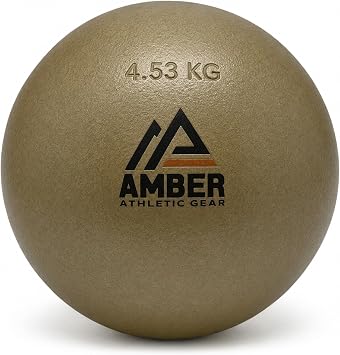 Amber Athletic Gear Cast Iron Shot Put, 3lbs to 16lbs, Color May Vary