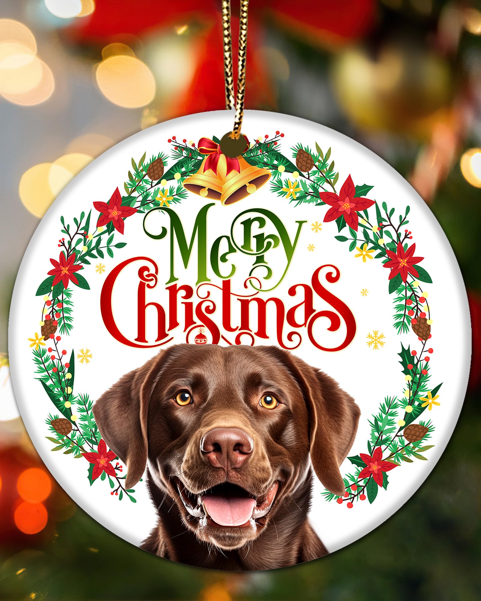 Chocolate Lab Ornament Labrador Retriever Gifts for Women Chocolate Lab Lovers Keepsake