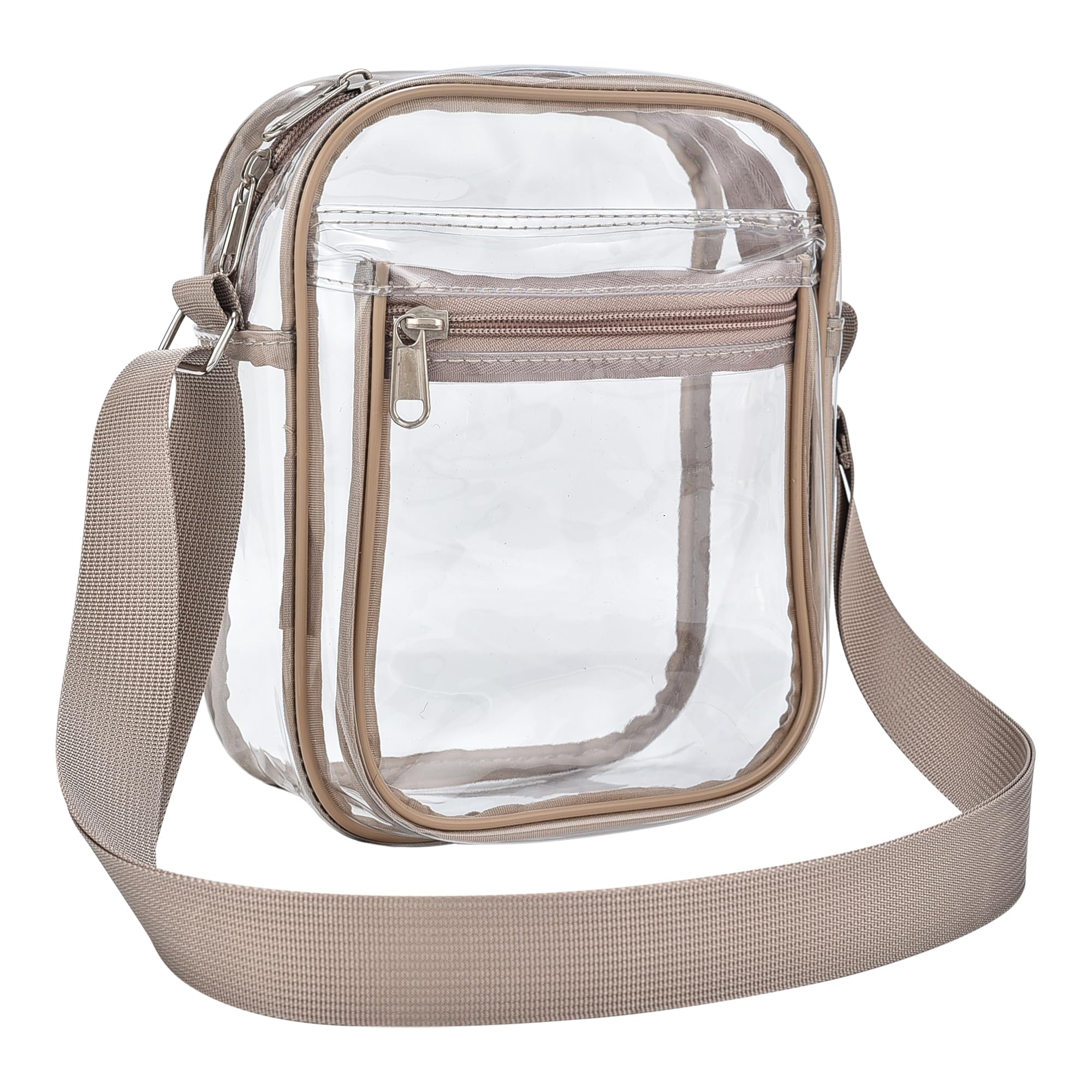 Clear Messenger Bag for Work & Business Travel for Men & Women,Stadium Approved ，Cross-Body Shoulder Bag