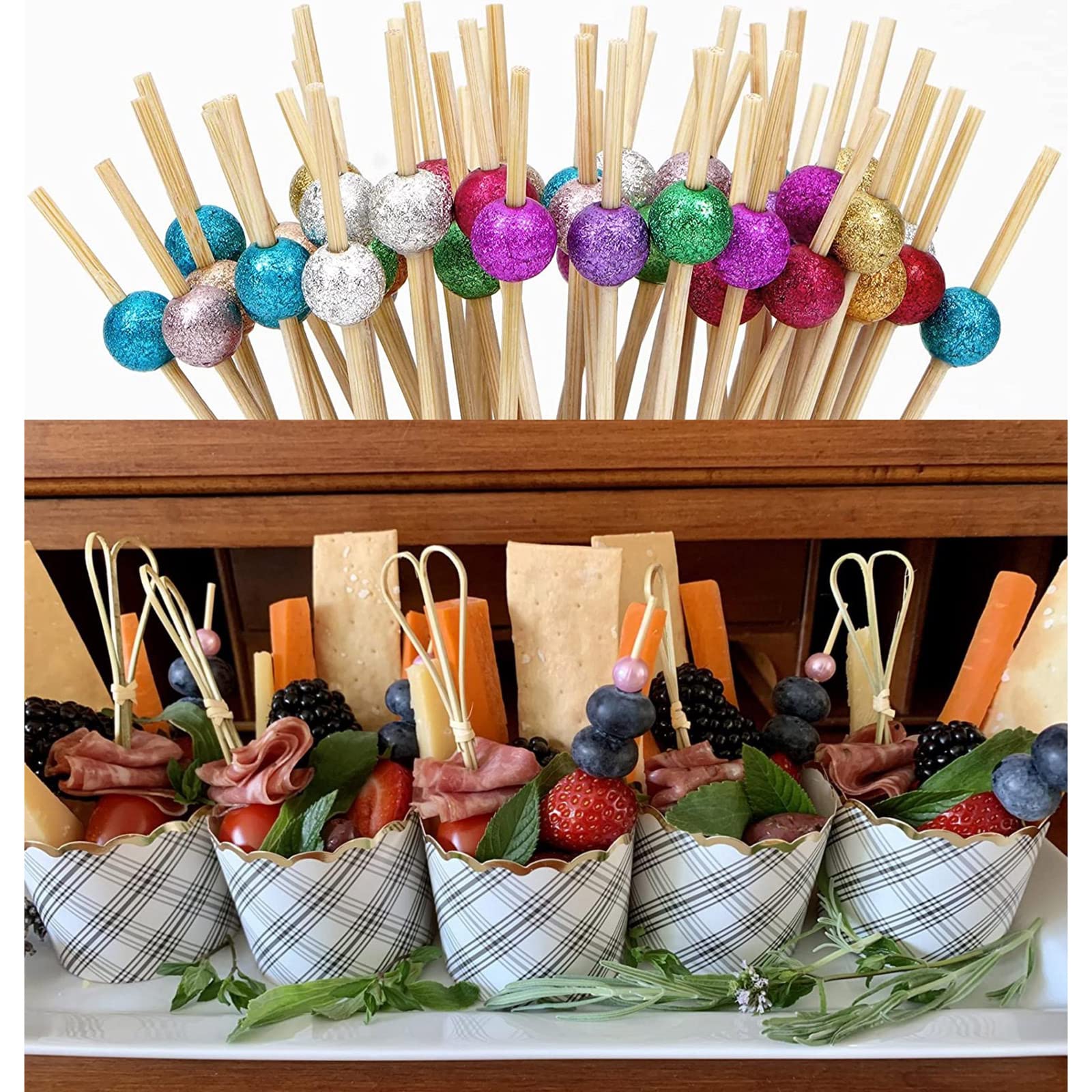 Bâtonnets Cocktail 200 Pièces - Bois Décoratif Pour Fruits Et Boissons