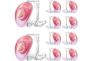 20 Pcs Mini Neon Disco Cowgirl Hat Glitter Sequin Party Supplies