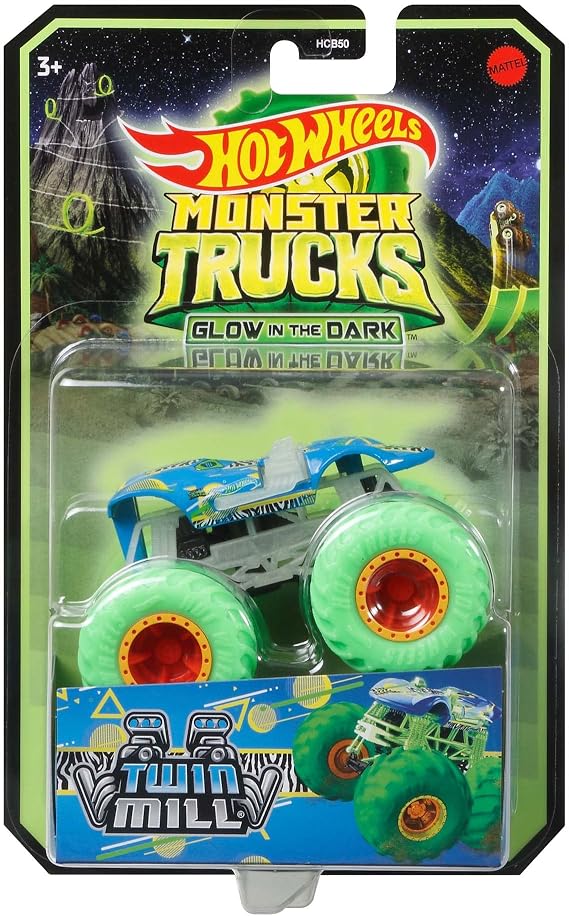 Mattel -HCB50 Hot Wheels,Monster 1 Toy, HCB50, Multicoloured