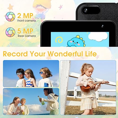 Miniatura 5 de Digliand Tablet Android Kids de 7 pulgadas, Android 13, procesador de cuatro núcleos, 4 GB+32 GB, aplicaciones educativas preinstaladas, cámaras