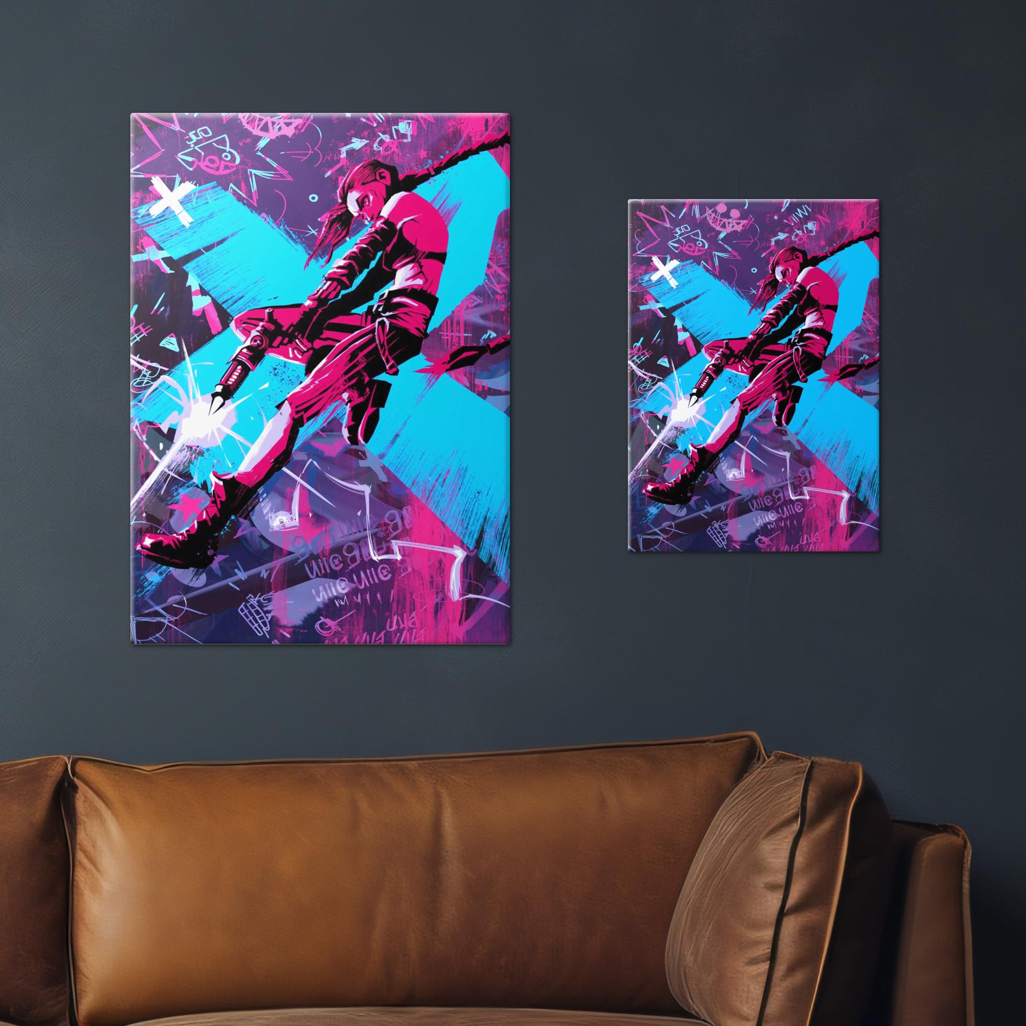 Displate Metallposter Arcane: Chaos in Color Wanddeko Poster für Schlafzimmer Magnetische Befestigung 32 x 45 cm