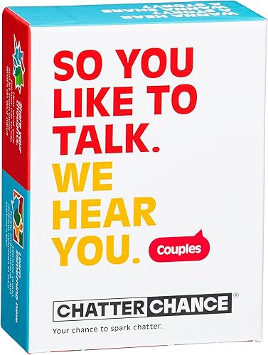 ChatterChance Couples Juegos de cartas de conversación solo preguntas apropiadas 80 tarjetas de juego de preguntas divertidas que provocan la