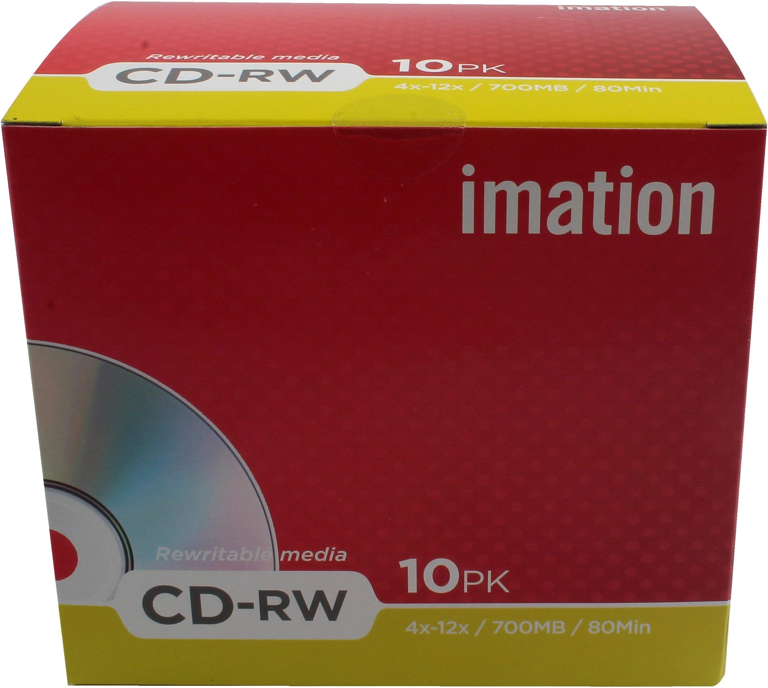 Imation - CDRW 4-12X 10-pack Retail showbox - MTV