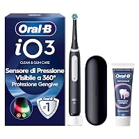 Oral-B Spazzolino Elettrico Ricaricabile iO 3 Nero, 1 Spazzolino Elettrico