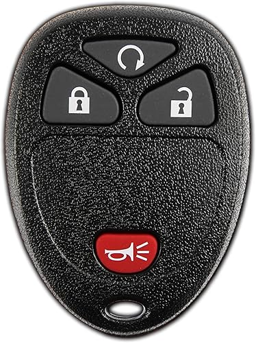 Miniatura 9 de KeylessOption - Llavero para control remoto de repuesto, de 4 botones, para acceso sin llave, Azul