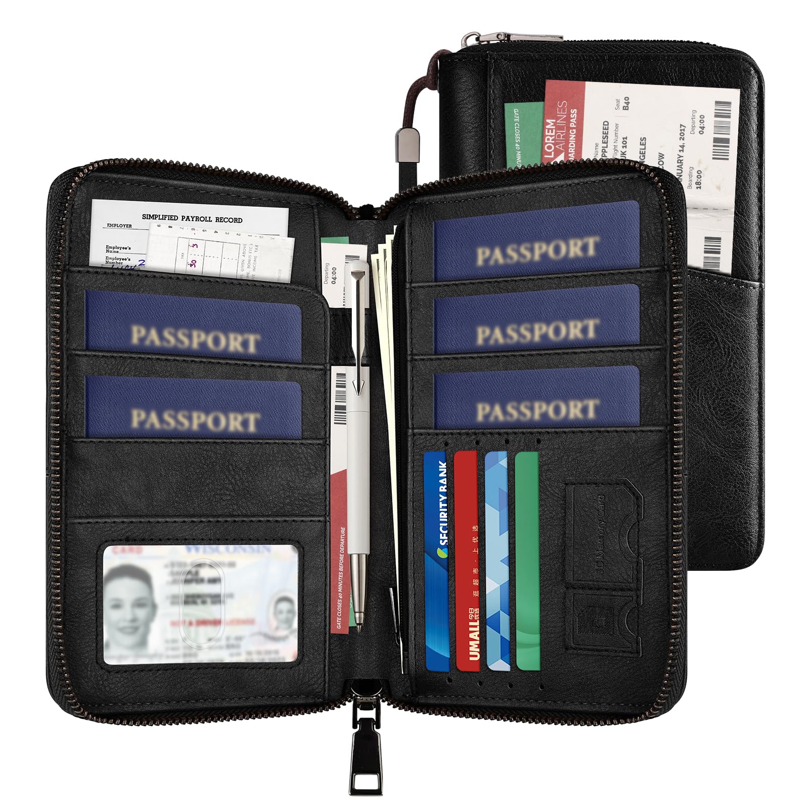 Amazon.co.jp: [Likesing] パスポートケース PU革 RFID スキミング防止