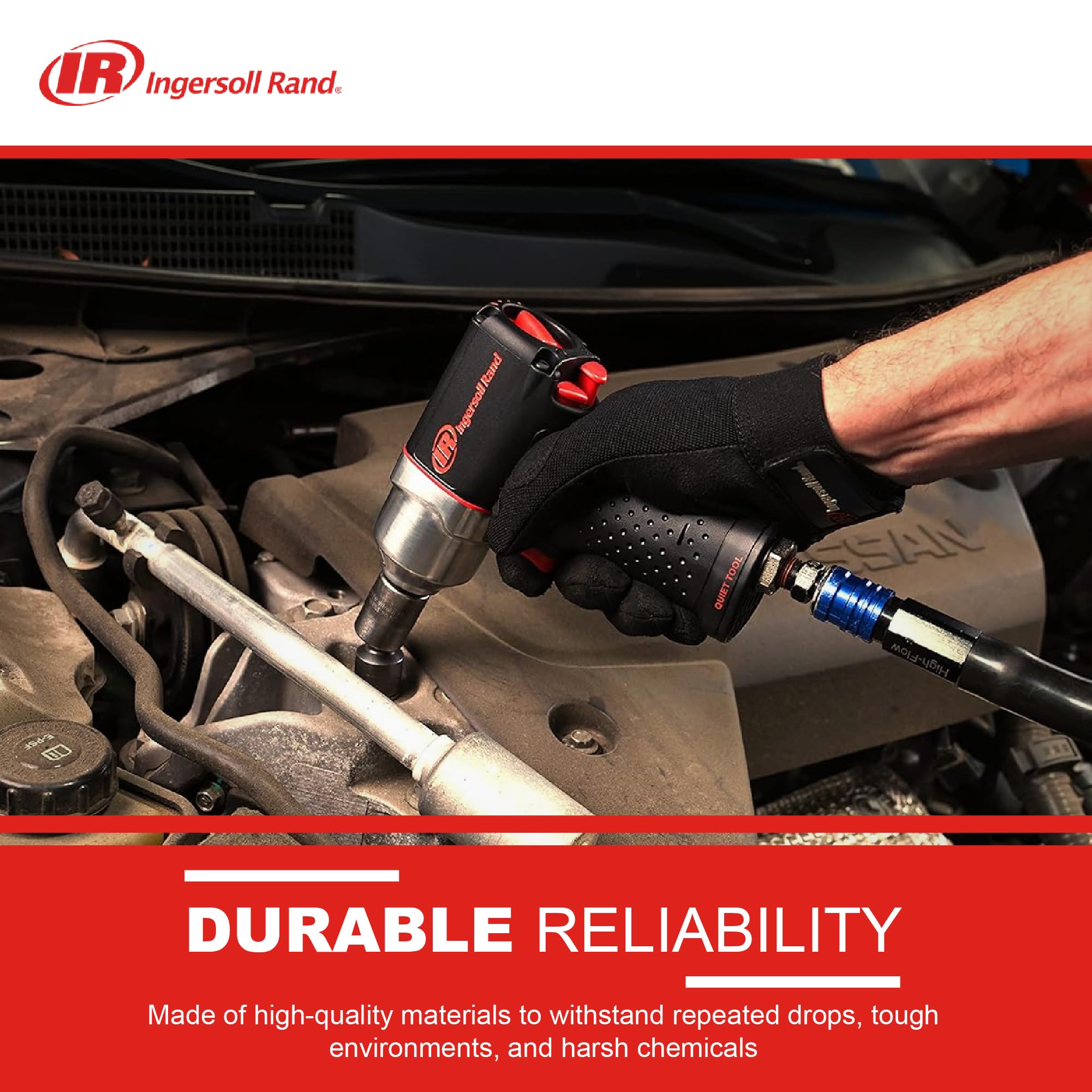 Clé à Chocs Ingersoll-Rand 2115QXPA – 3/8″, 542 Nm, 15000 Tr/min – Silencieuse Et Légère (1,1 Kg)