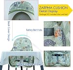 ZARPMA Cotton Seat Covers for IKEA Antilop Highchair,Cotton Surface and Cotton Padded,Forest Pattern Foldable Baby Highchair Cover for IKEA Child Chair Cushion (Green Forest)