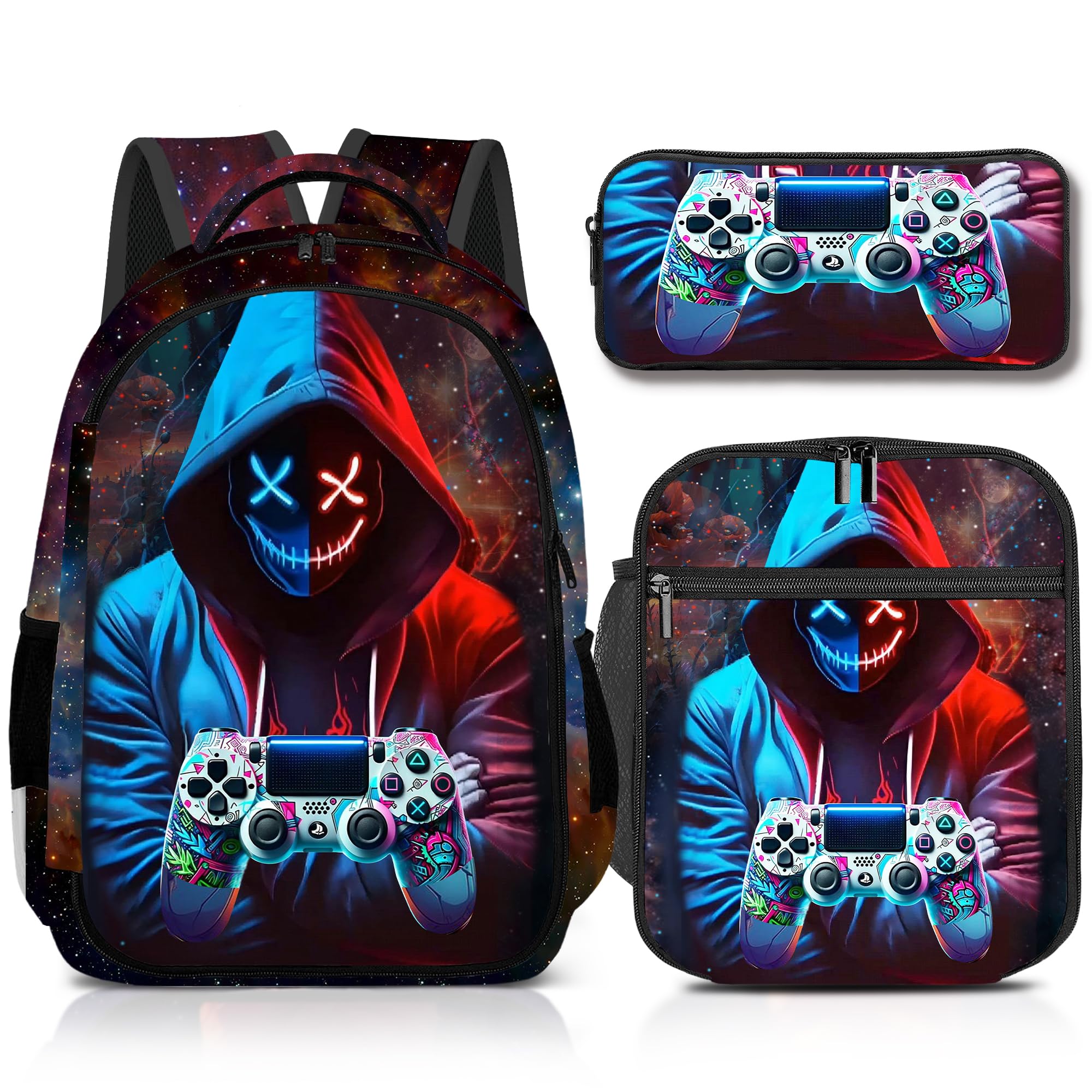 Boys Gamer Backpack Set