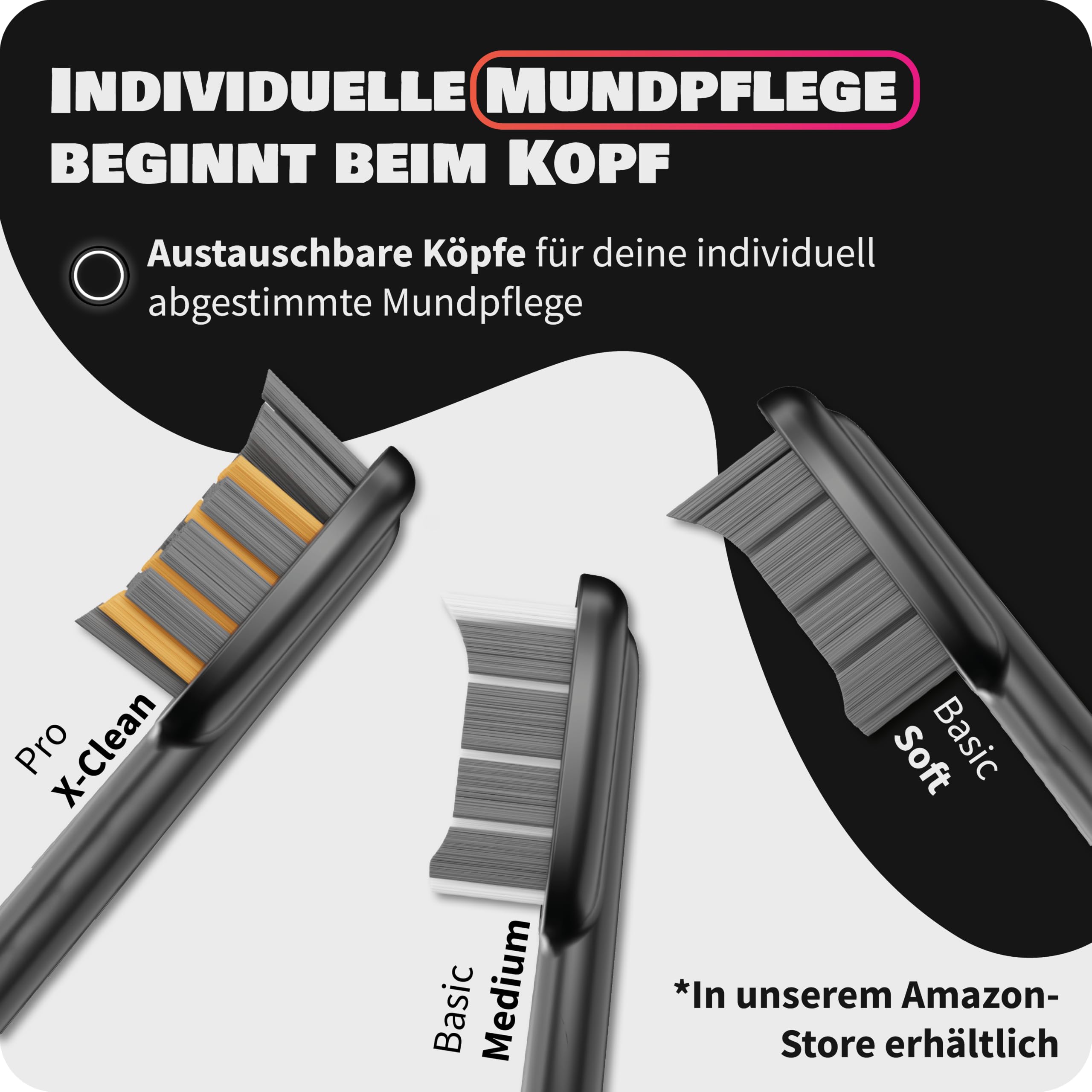 Zahnheld Gero 3 Schallzahnbürste, ETM Test SEHR GUT 93%, IPX7, Schwarz | Elektrische Zahnbürste, bis zu 110 Tage Akkulaufzeit, 5 Modi, Andrucksensor & Timer, inkl. Bürstenkopf & Reiseetui