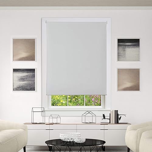 Miniatura 7 de ALLBRIGHT - Persianas de vinilo enrollables clásicas para dormitorio. Bloquean la luz por completo