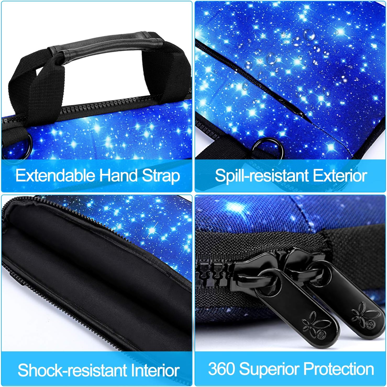 icolor Canvas Laptop Carrying Shoulder Sleeve Carrying Case Protective Bag Briefcase for 11.6 12 12.9 13 13.3 Inches Laptop Ultrabook Netbook (Csh-01) - Image 5