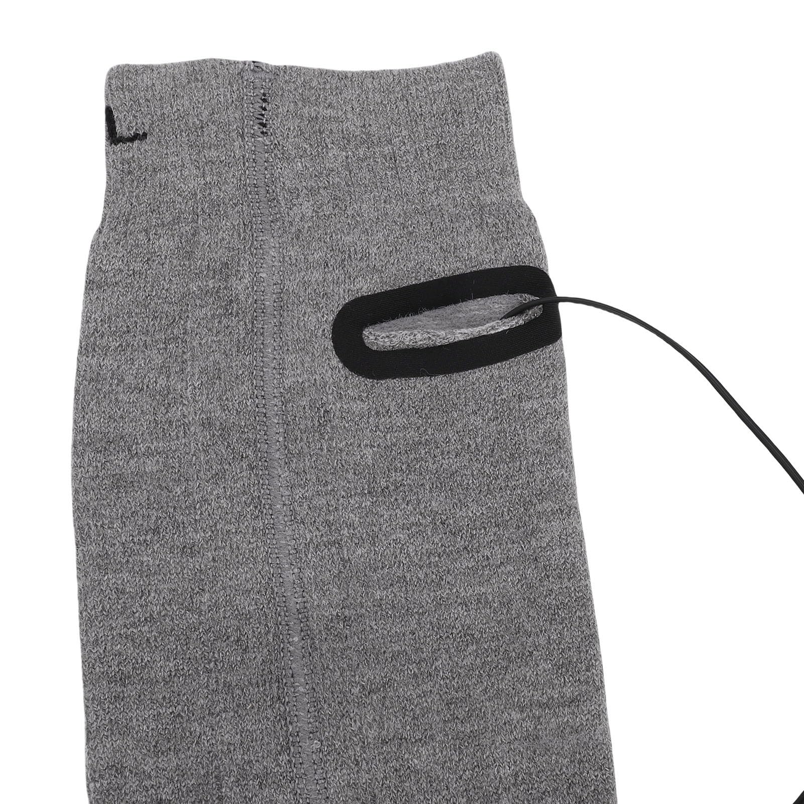 Focket Chaussettes Chauffantes, Chaussettes électriques Lavables Rechargeables avec Chauffage Surround Double Face 3 Niveaux de Contrôle de Température pour Hommes Femmes Ski Randonnée Pêche