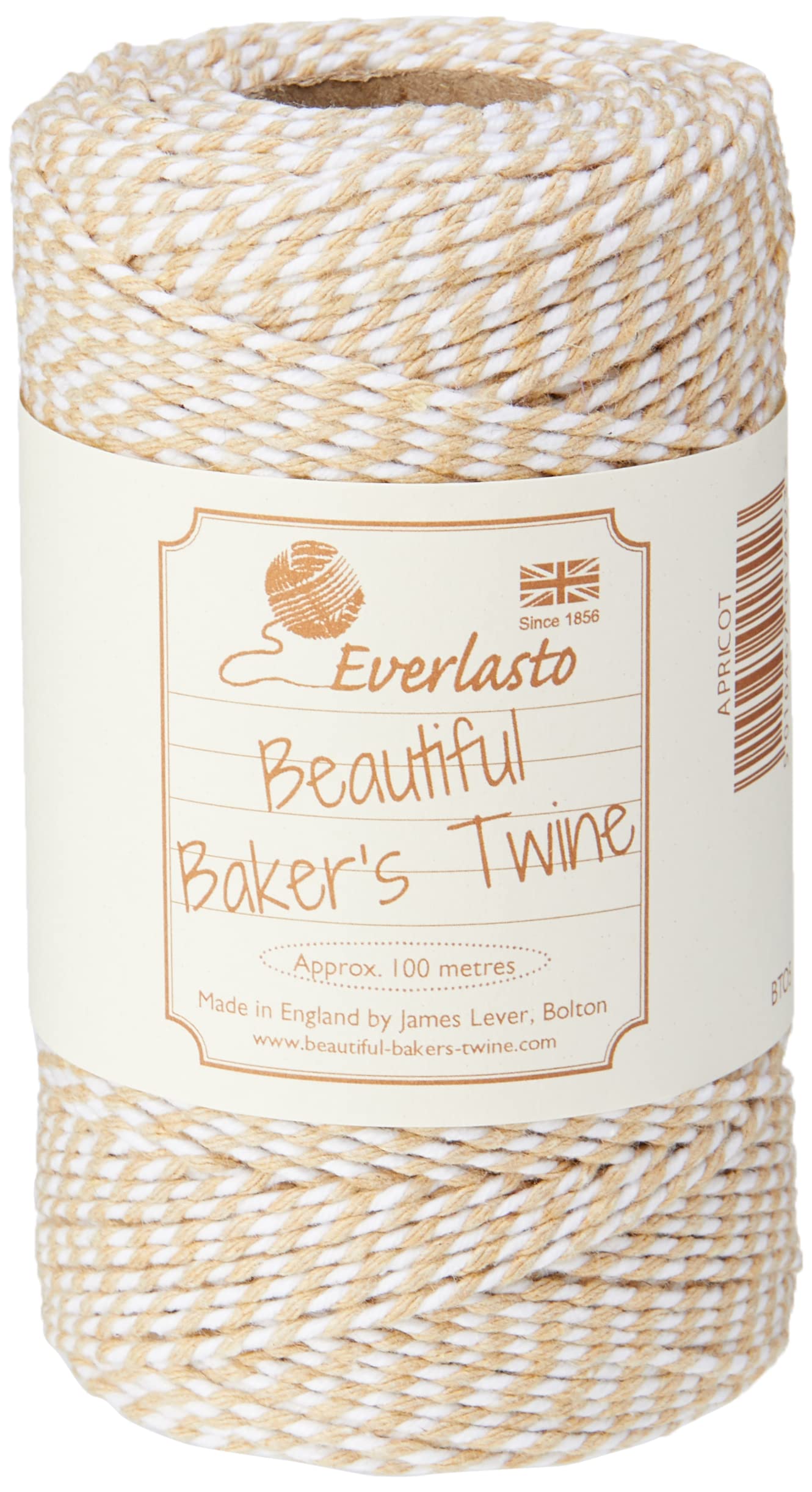100m - Everlasto Original 'Beautiful Bakers Twine' (2mm approx) (Apricot)