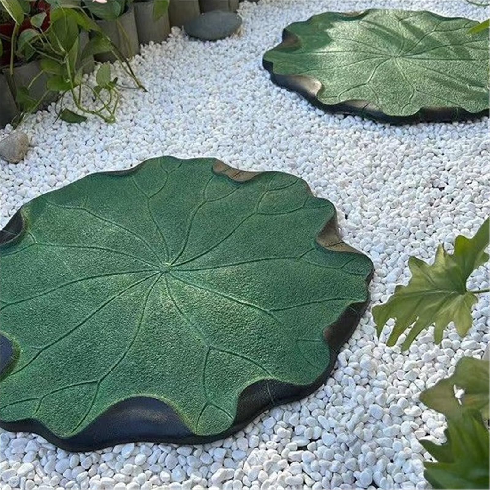 Pas Japonais Jardin 5 pièces de tremplins for pelouse en feuille lotus