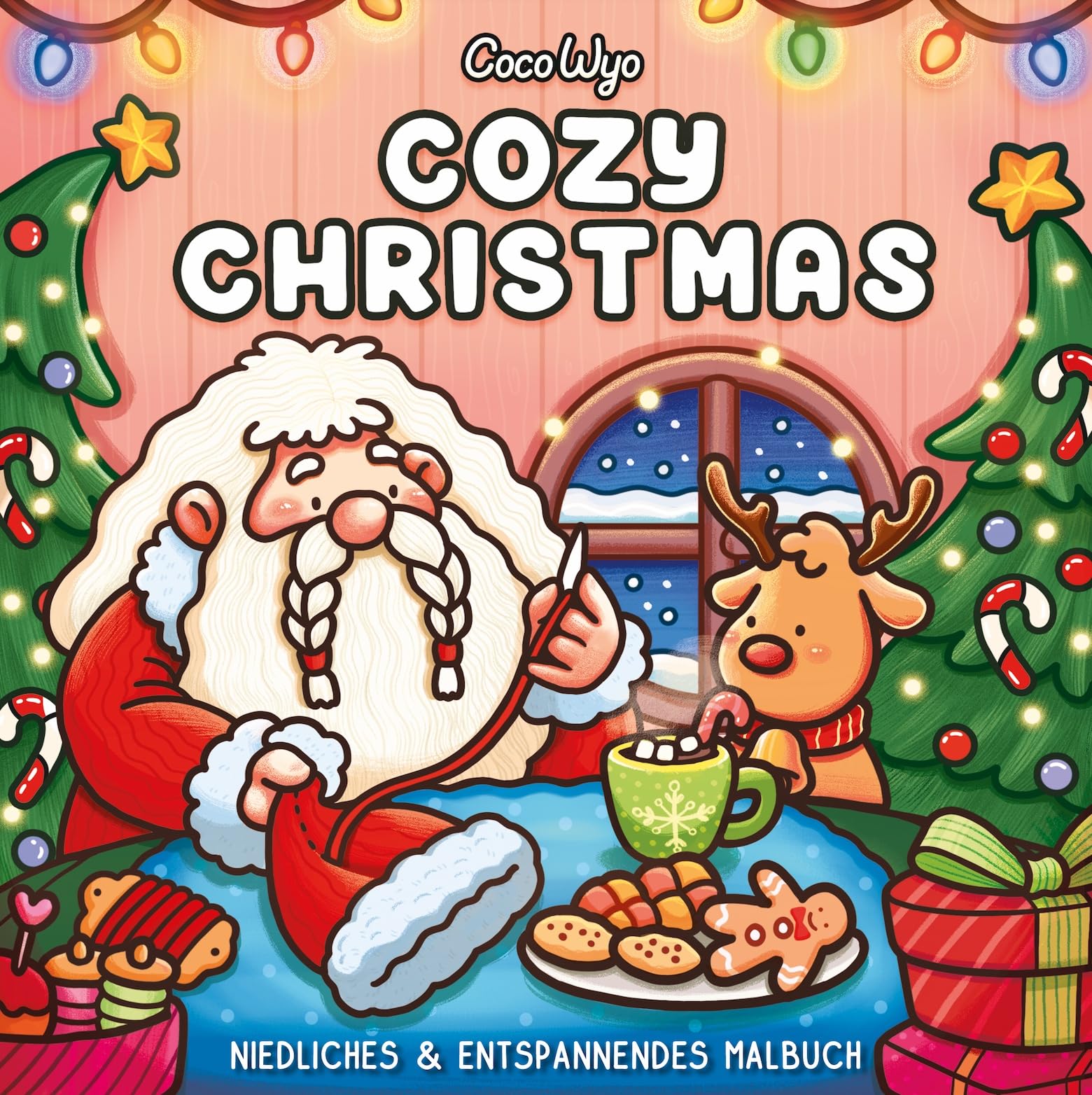 Cozy Christmas: Malbuch für Erwachsene, Teenager und Kinder (Cozy Spaces Coloring)