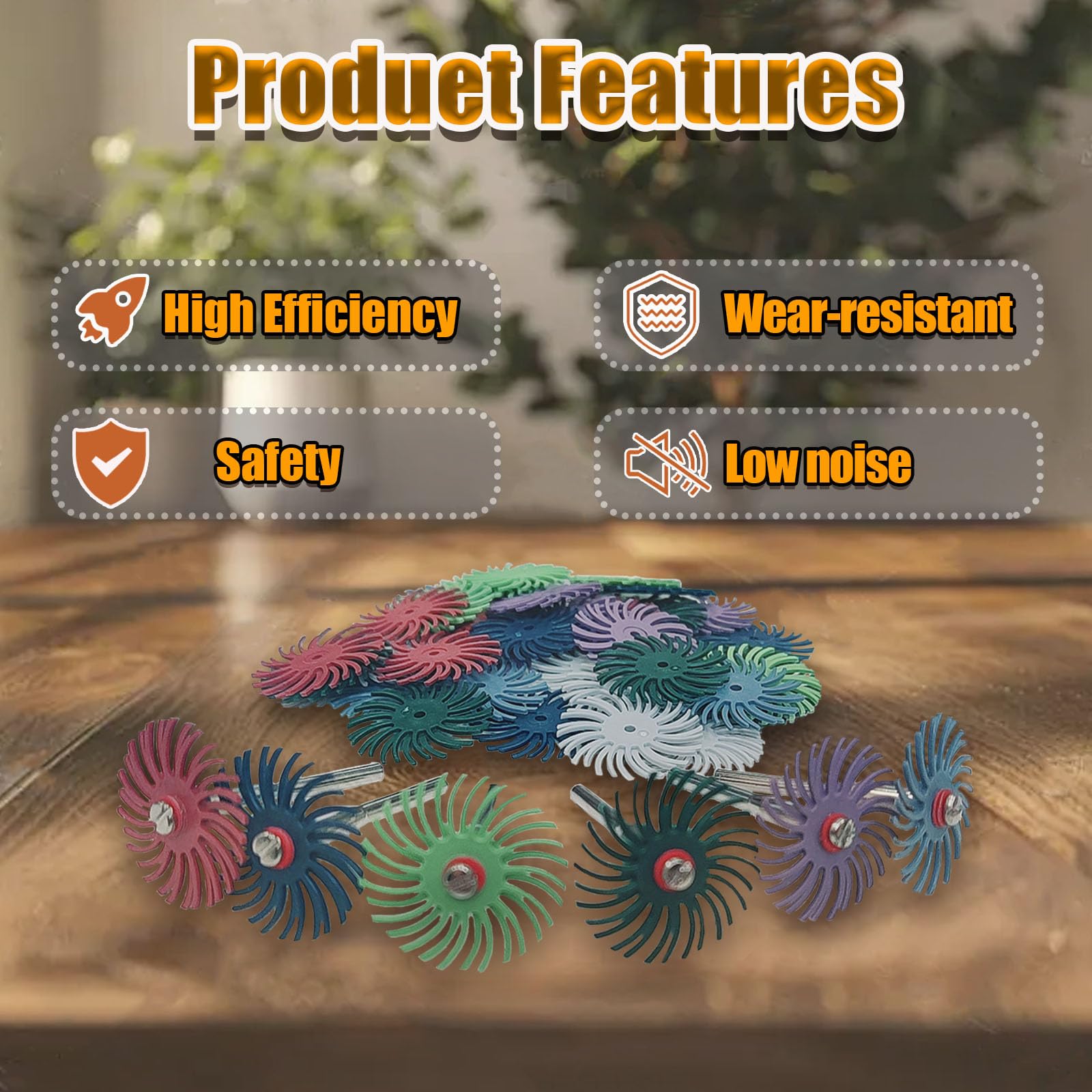 Abrasive Bristle Discs - 42 Piece Kit for Jewelry & Metal -4