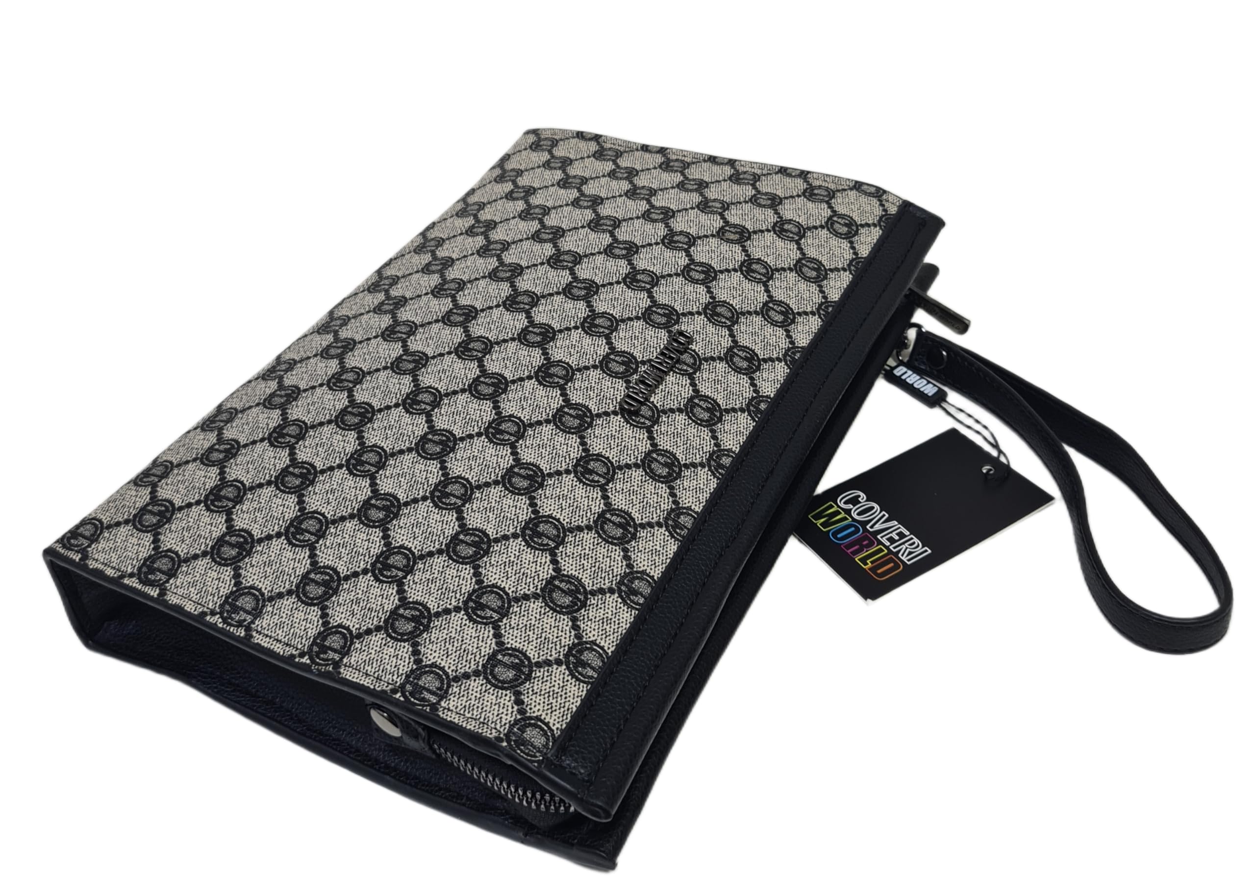 Coveri Borsa Uomo a Mano Grande, Dimensioni 29x20x4,5 cm, Sottobraccio con Manico Rimovibile, Design Monogramma, Art. 4760
