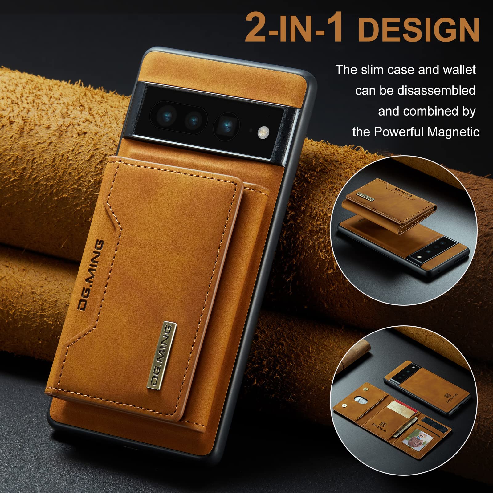 Amazon.com: ZORSOME 2 in 1 Detachable Leather Wallet Case