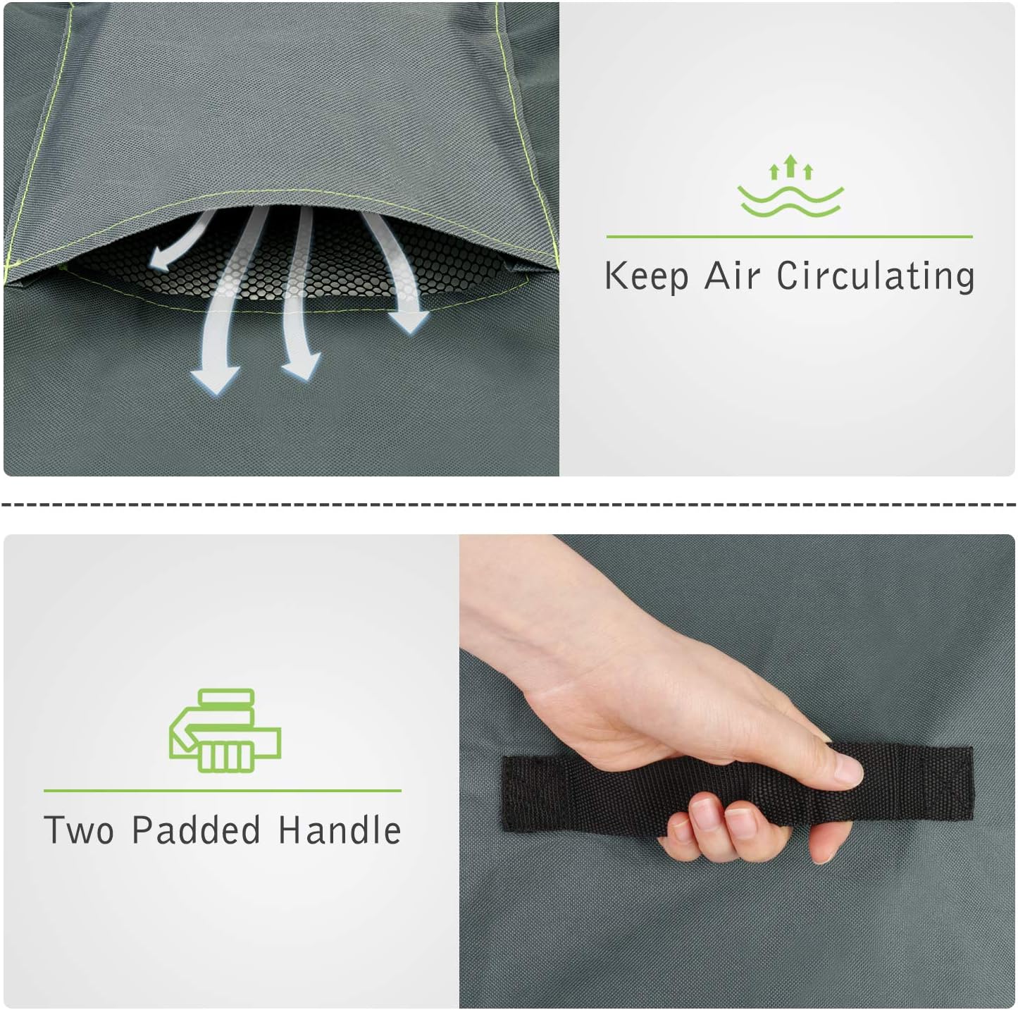 TAOCOCO Patio Chair Covers, 2 Pack Lounge Deep Seat Cover, 35" L X 38" W X 31" H, Waterproof and Heavy Duty Outdoor Furniture Covers : Patio, Lawn & Garden