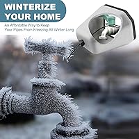 Vista 4 de Cubiertas de Grifo para el Aire Libre para Protección contra Congelación en Invierno, Fundas de Espiga de Espuma para el Invierno Aisladas