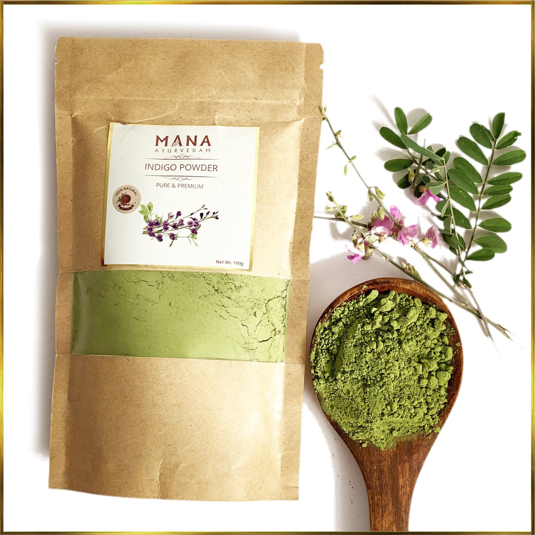 MANA AYURVEDAM INDIGO POWDER | Natural Hair dye | 100g