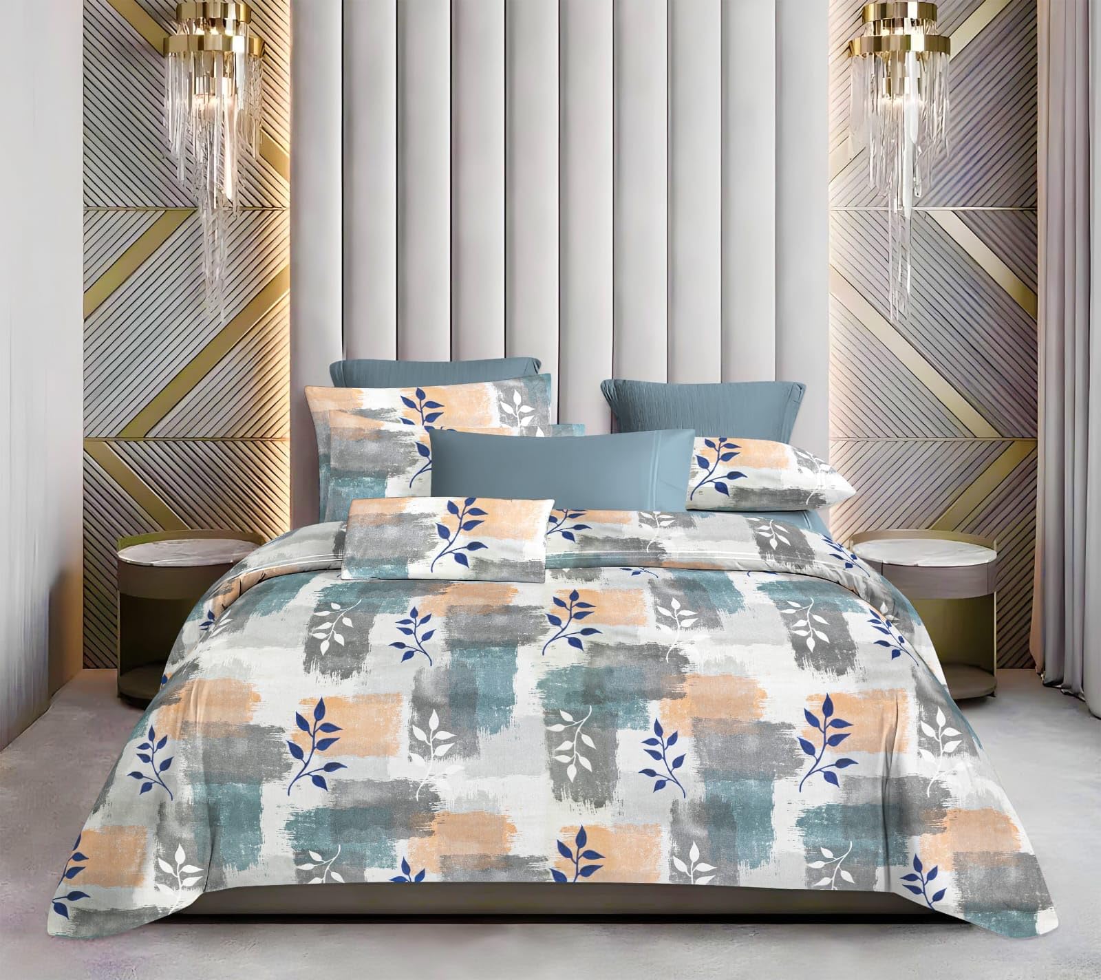TANISHA HOME DECOR 100% Pure Cotton King Size Bedsheet, 108X120 Inch, 10 Ft Bedsheet, Super King Size XXXL with 2 Pillow Covers... (Sea Green) (B0CS4HJBXM) Amazon Price History, Amazon Price Tracker