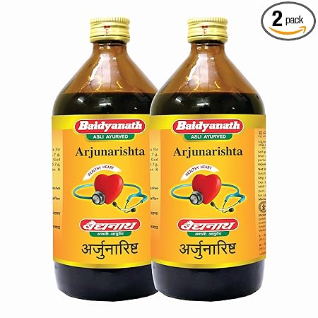 Baidyanath Arjunarishta for Healthy Heart and Digestion 450ml ( Pack of 2)
