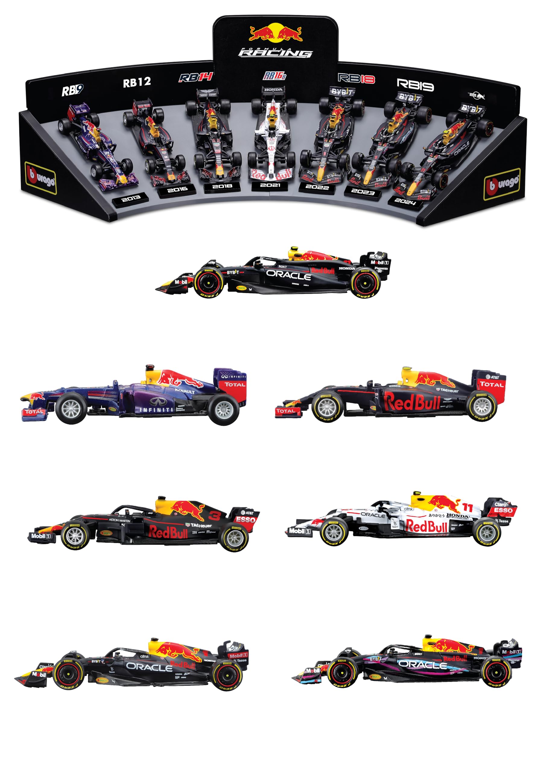ブラーゴ レッドブル ギフトボックス デラックス フェラーリ F1 1/43 Bburago Amazon.co.jp: 1/43 F1　18台セット メルセデス フェラーリ ミニカー