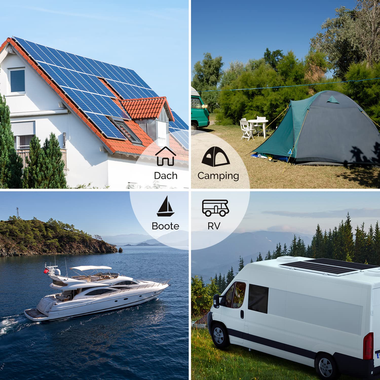 RENOGY 175W 12 Volt (schlankes Design) Solarmodul Monokristallin Solarpanel Photovoltaik Solarzelle Ideal zum Aufladen von 12V Batterien Wohnmobil Garten Camper Boot