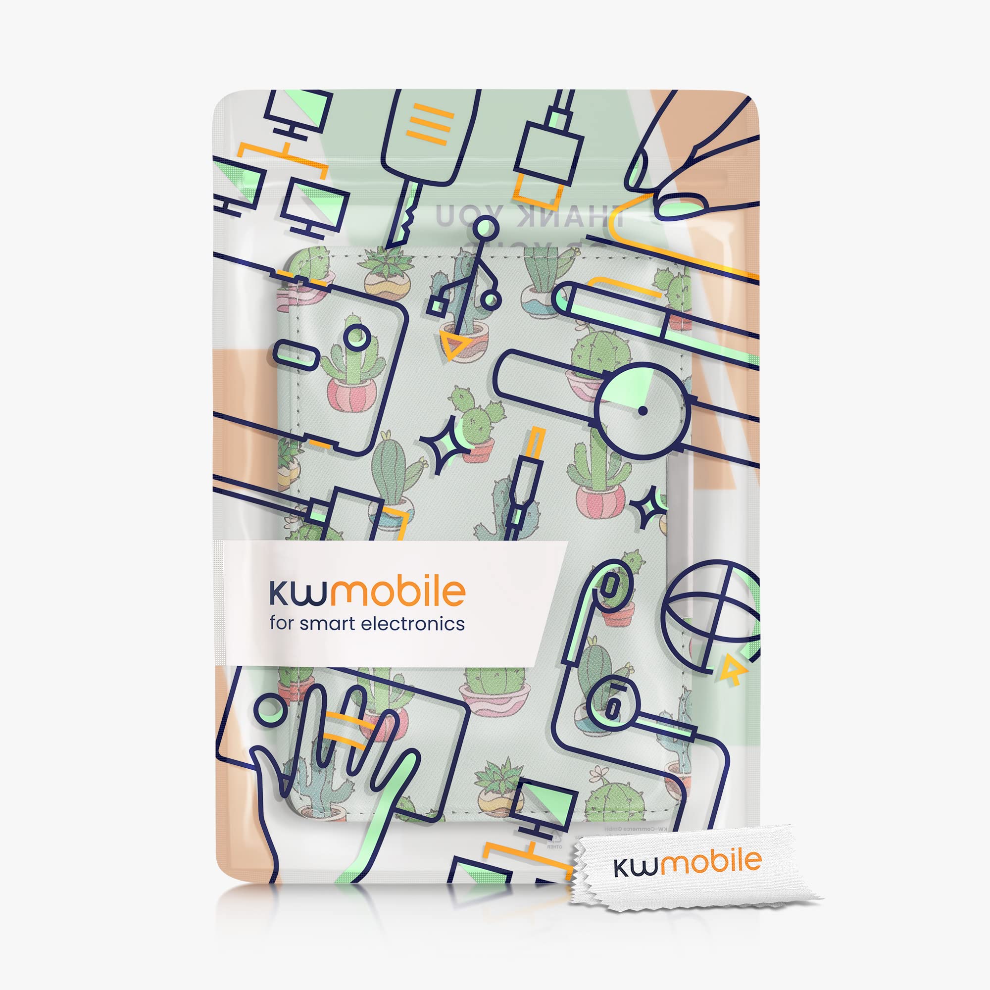 kwmobile Étui Compatible avec Amazon Kindle Paperwhite Coque - Étui à Rabat magnétique Tablette eReader Similicuir - Vert Clair-Vert foncé