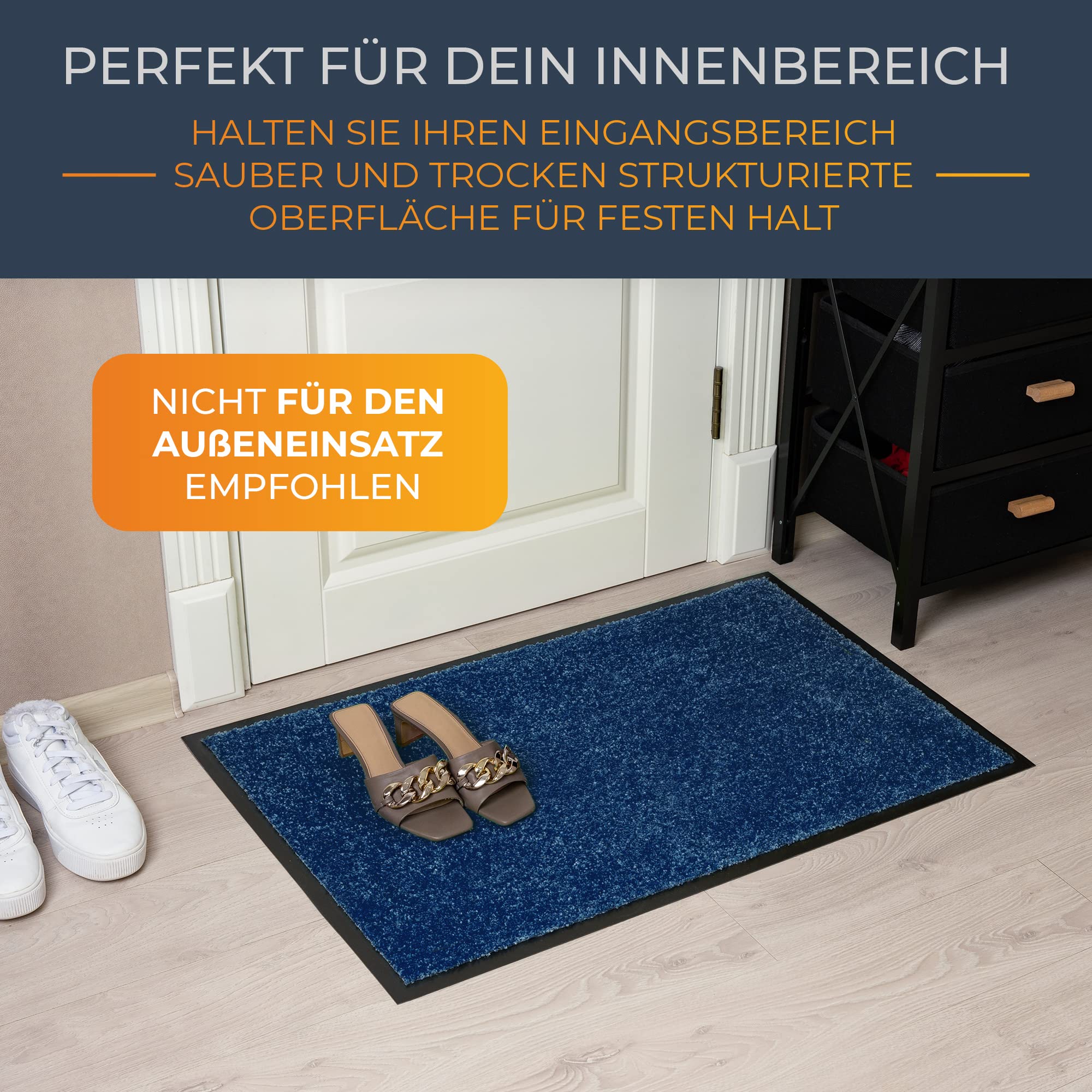 VidaXL Paillasson Rayé Tapis De Sol Tapis De Couloir Décoratif Tapis De