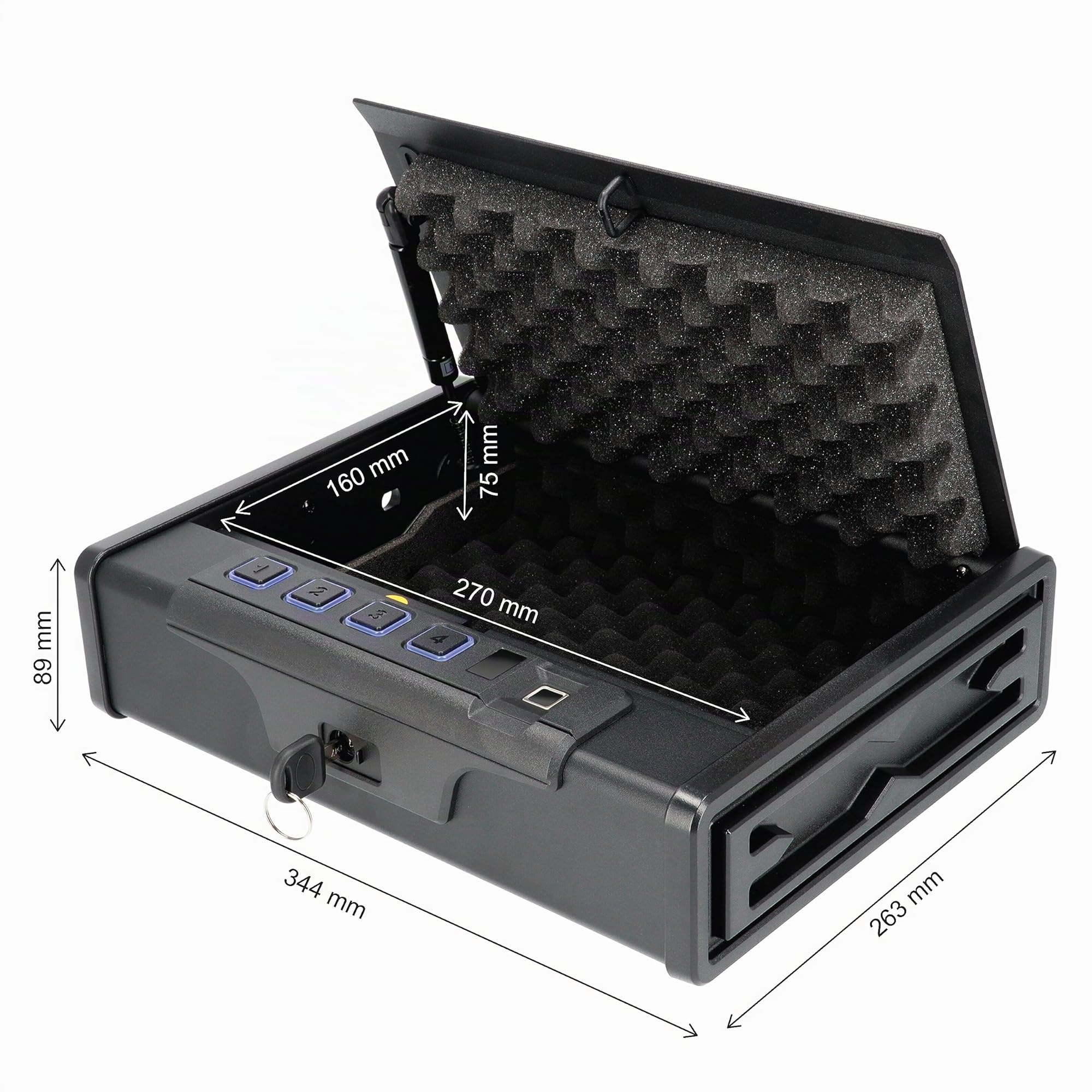 Extra Strong Case, Coffre D'armes Portable avec Cadre en Aluminium