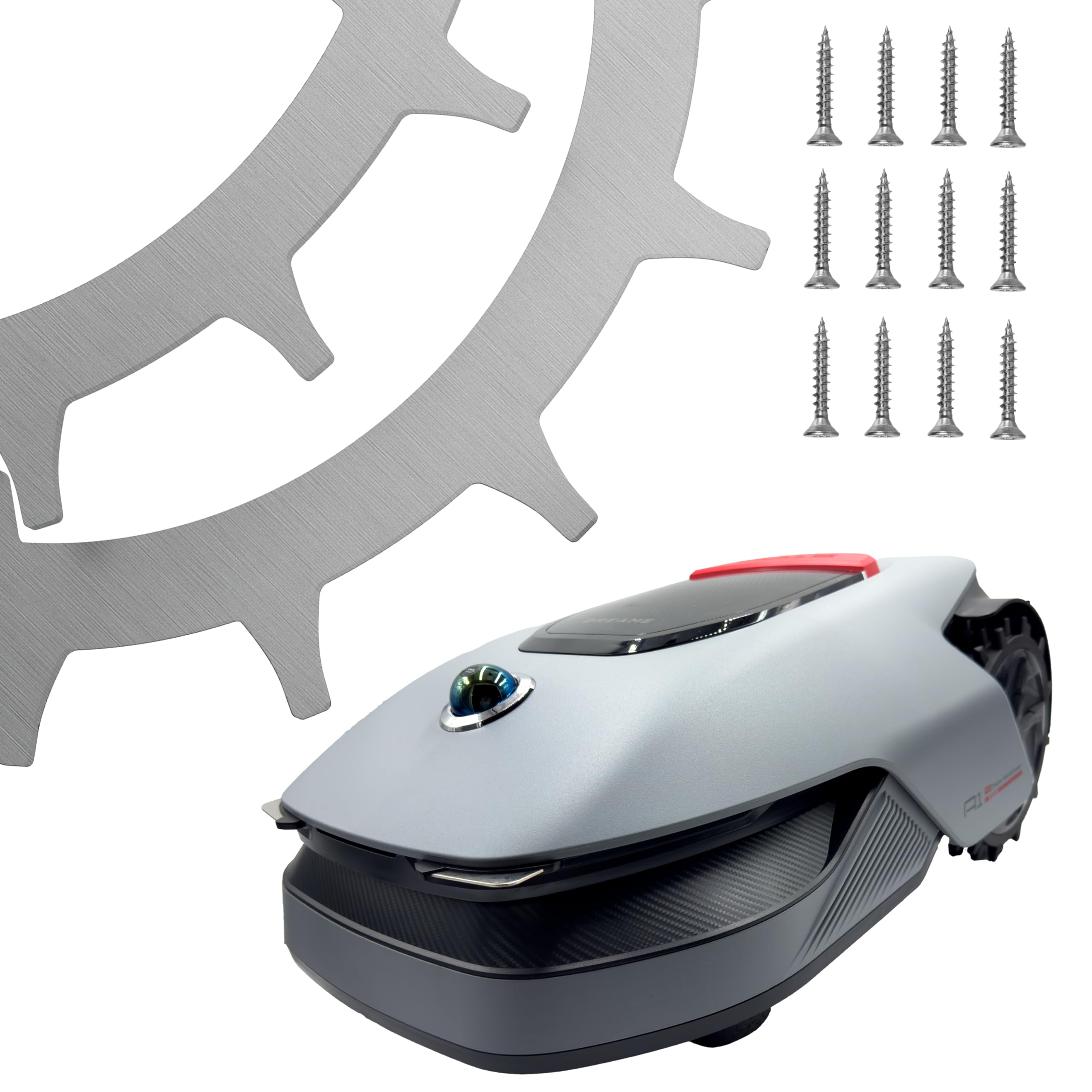 Edelstahl Spikes für Mähroboter Mova 600, ViAX 250, ViAX 300 – Traktionsspikes für Antriebsräder – inkl. 6x Montageschrauben – Rostfrei & langlebig – Zubehör Mähroboter