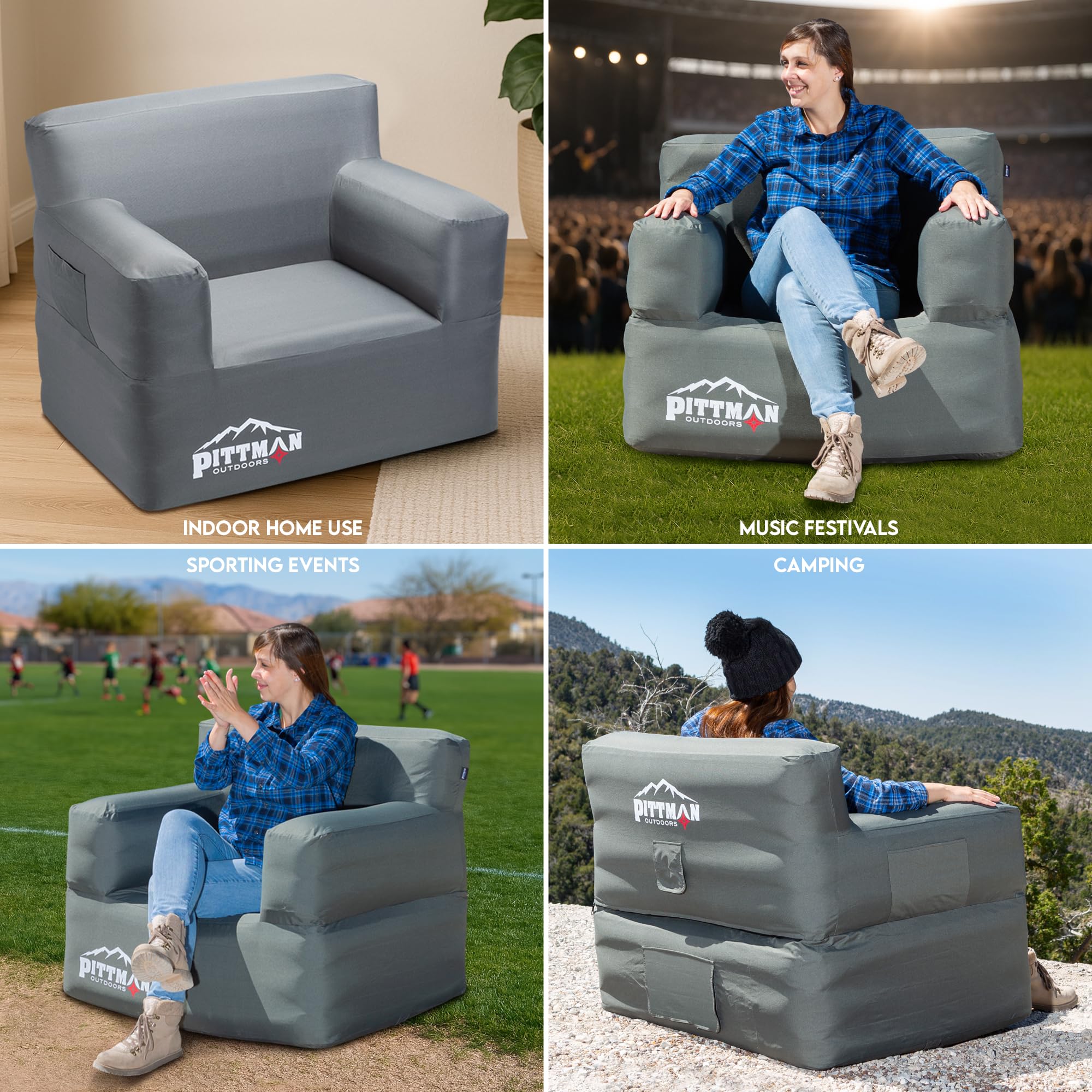 Amazon.com: Pittman - Inflatable Chair for Camping with Built in