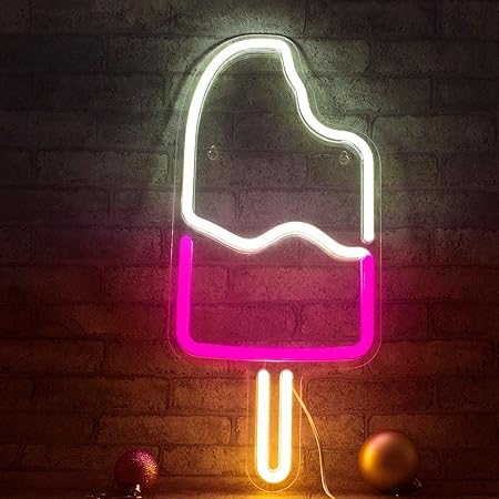 Popsicle Neon Signs Led Neon Lights Art Wall Decor For Christmas Birthday Party Kids Room Living Room Wedding Party Holiday Decor 8 3 X17 7 Warm Pink White Amazon Com popsicle neon signs led neon lights art wall decor for christmas birthday party kids room living room wedding party holiday decor 8 3 x17 7