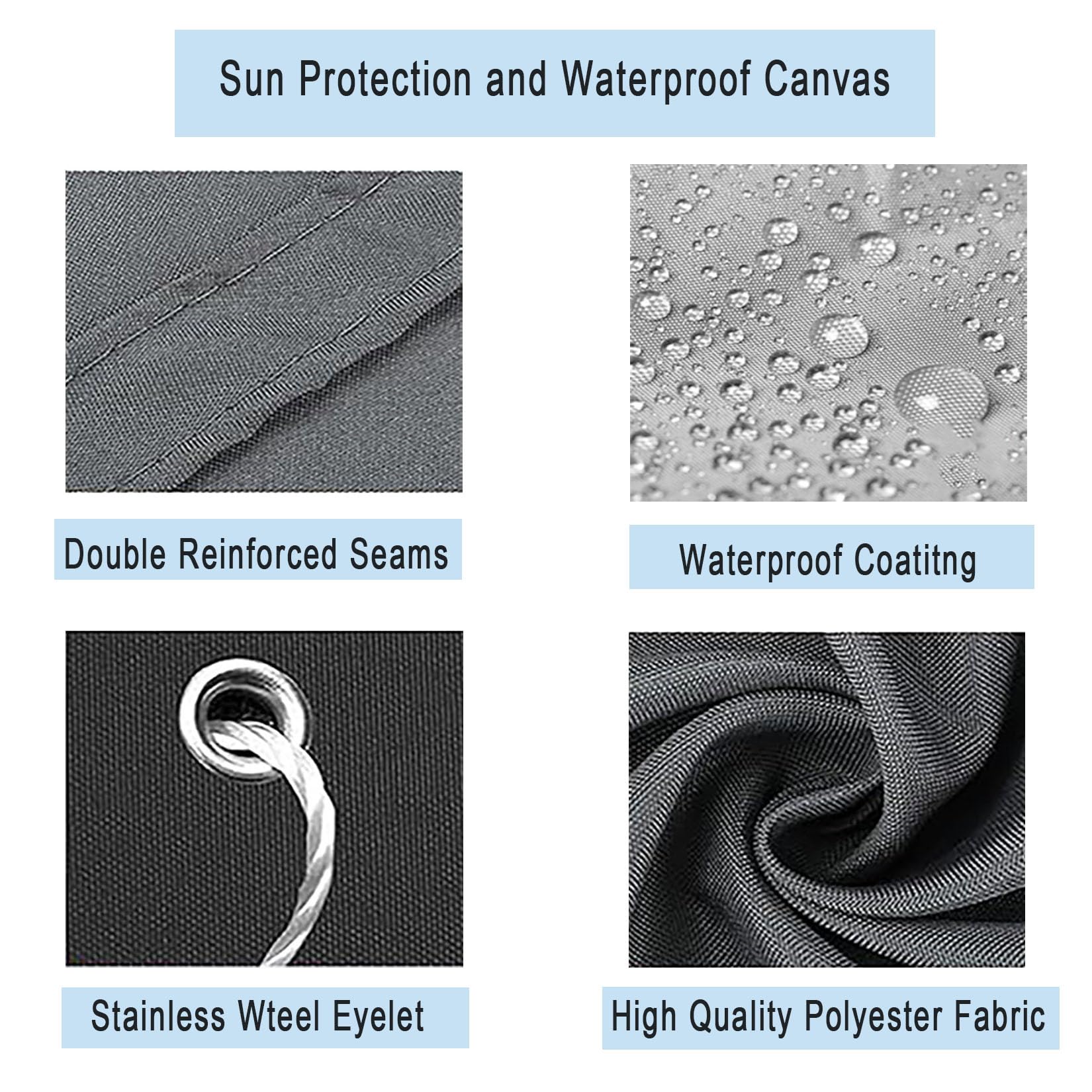 Tessuto Ombreggiante 240 x 330 cm Protezione UV 98%, Impermeabile Protezione Panno Ombreggiante con Occhielli per Pergola Piante da Patio Serra Pollaio, Piscina, Color Crema