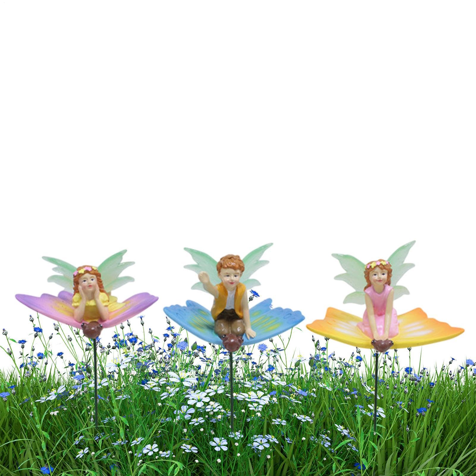Piquets papillon jardin féérique décoratifs pour illuminer votre pelouse et balcon