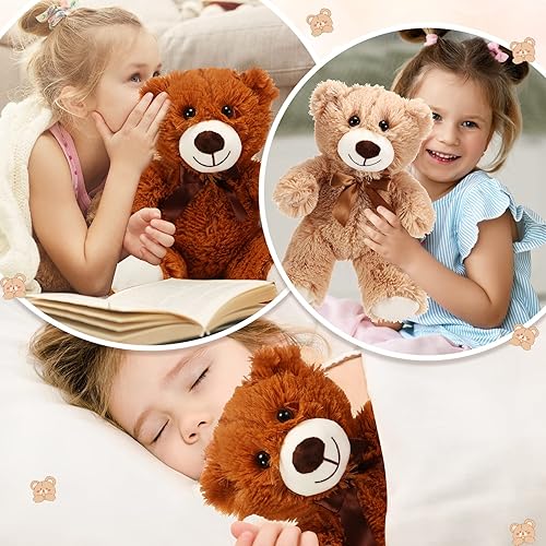 Miniatura 5 de Libima 6 juguetes de peluche de oso de operación de 14 pulgadas, suaves muñecas de felpa para dormir y jugar, juguetes para decoración de baby