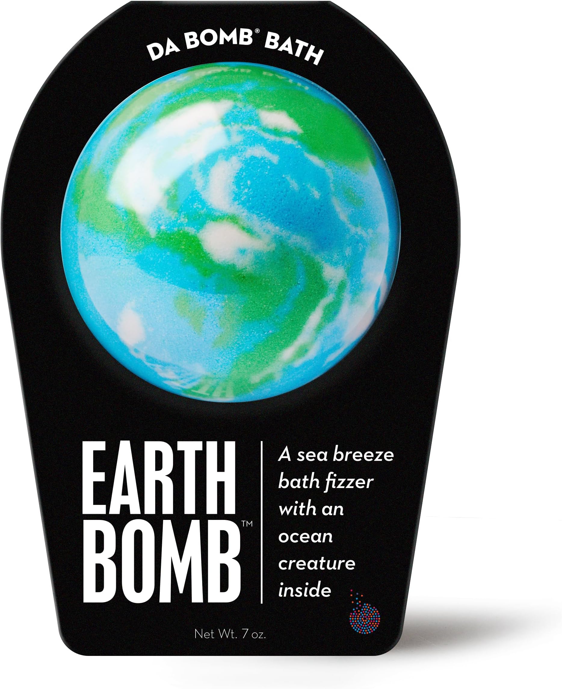 Da Bomb Bath Earth Bath Bomb, Sea Breeze, 7oz