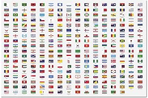 Flags of the World Poster: A Visual Journey Through Nations