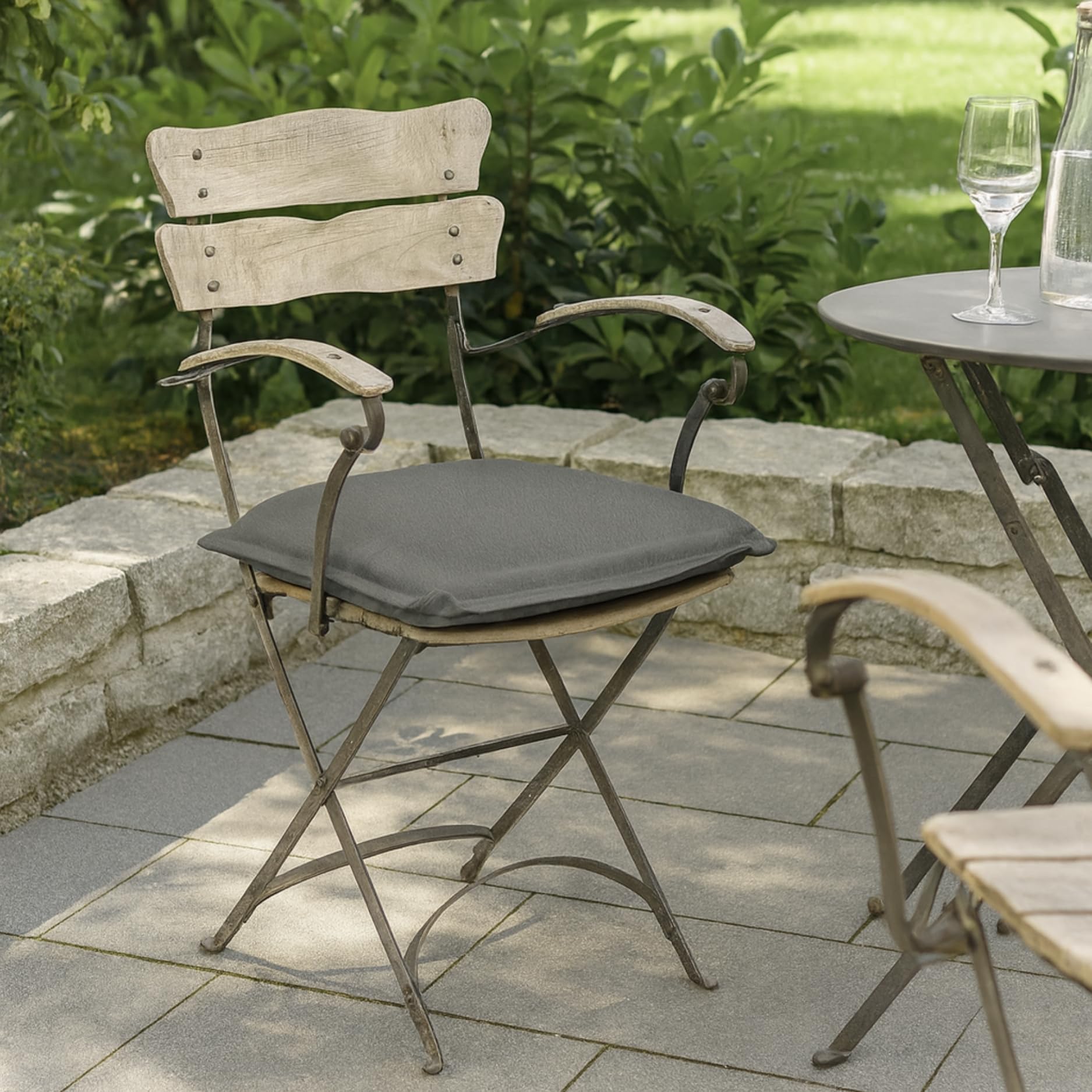 Lot De 4 Coussins De Chaise Rond Coton Lavable Doux Housse De Chaise